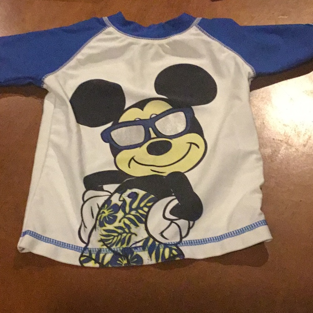 Mickey Mouse swim trunks and rash guard - Picture 2 of 3